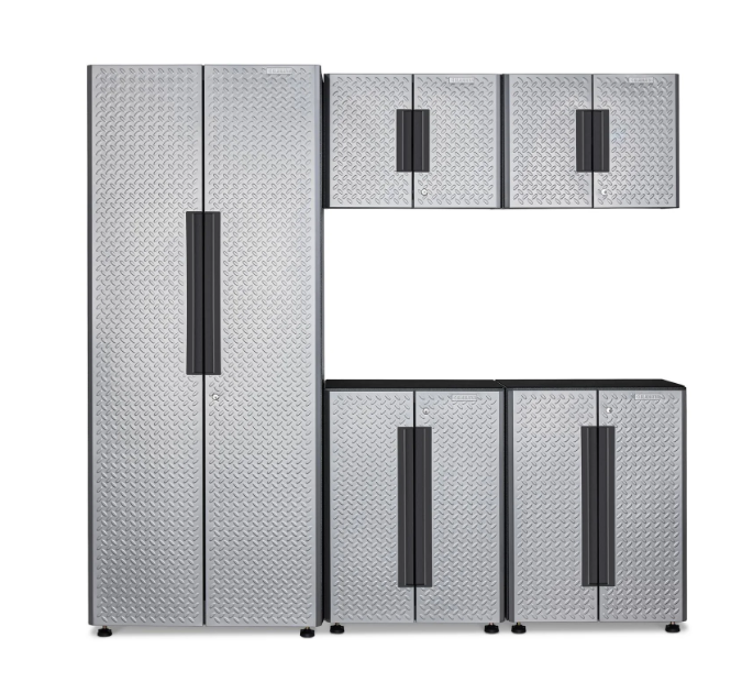Gladiator 5-piece Silver Flex Cabinet System IV