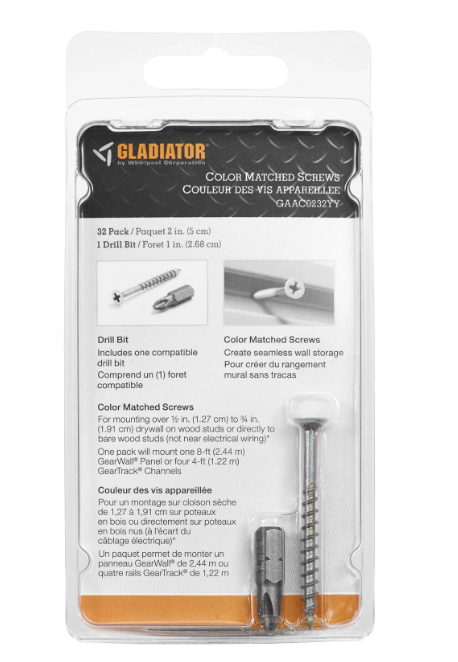 Gladiator Color Matched Screws (32 Pack) - GAAC0232LM