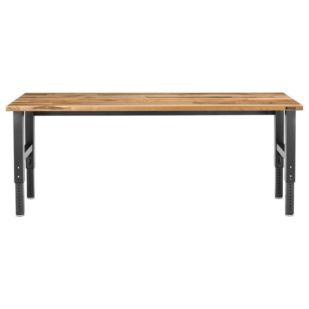 Gladiator Hardwood 8 ft. Adjustable Height Workbench