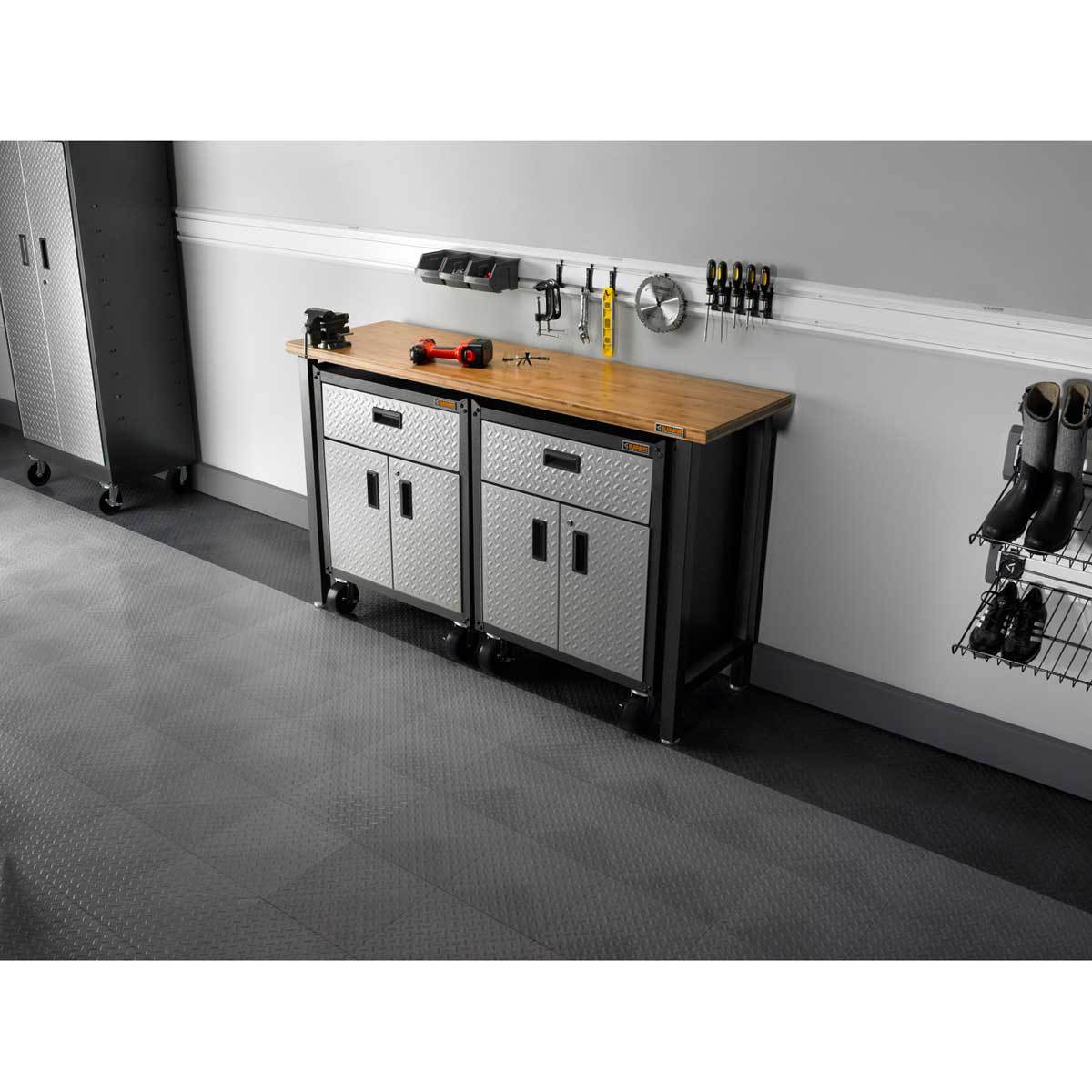 Gladiator Hardwood 8 ft. Adjustable Height Workbench