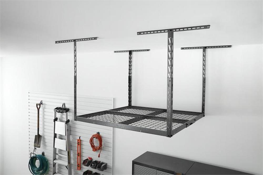 Gladiator Overhead GearLoft Storage Rack 4’ X 4’ - Hammered