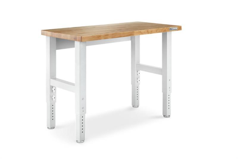 Gladiator Premier White 4’ Hardwood Adjustable Height