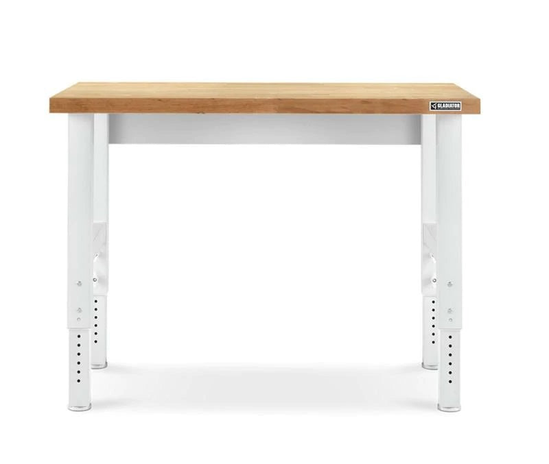 Gladiator Premier White 4’ Hardwood Adjustable Height