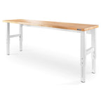 Gladiator Premier White 8 ft Adjustable Height Hardwood
