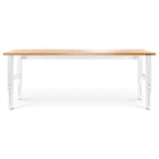 Gladiator Premier White 8 ft Adjustable Height Hardwood
