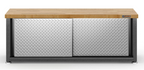 Gladiator Silver Ready to Assemble Storage Shoe Bench