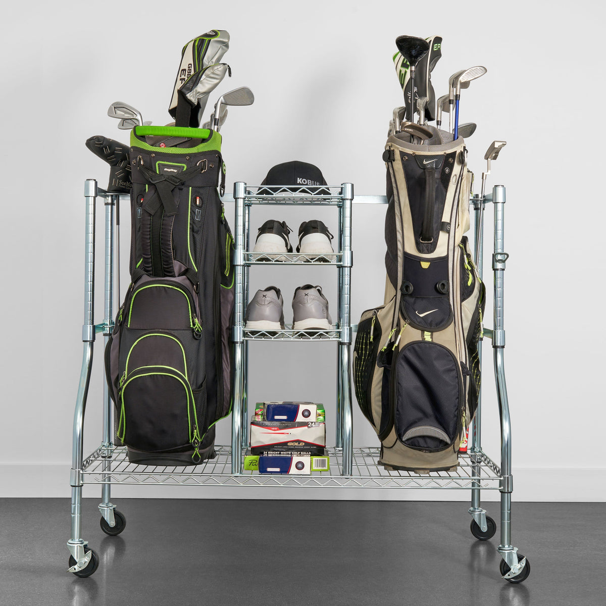 Golf Bag Organizer - Golf Rack