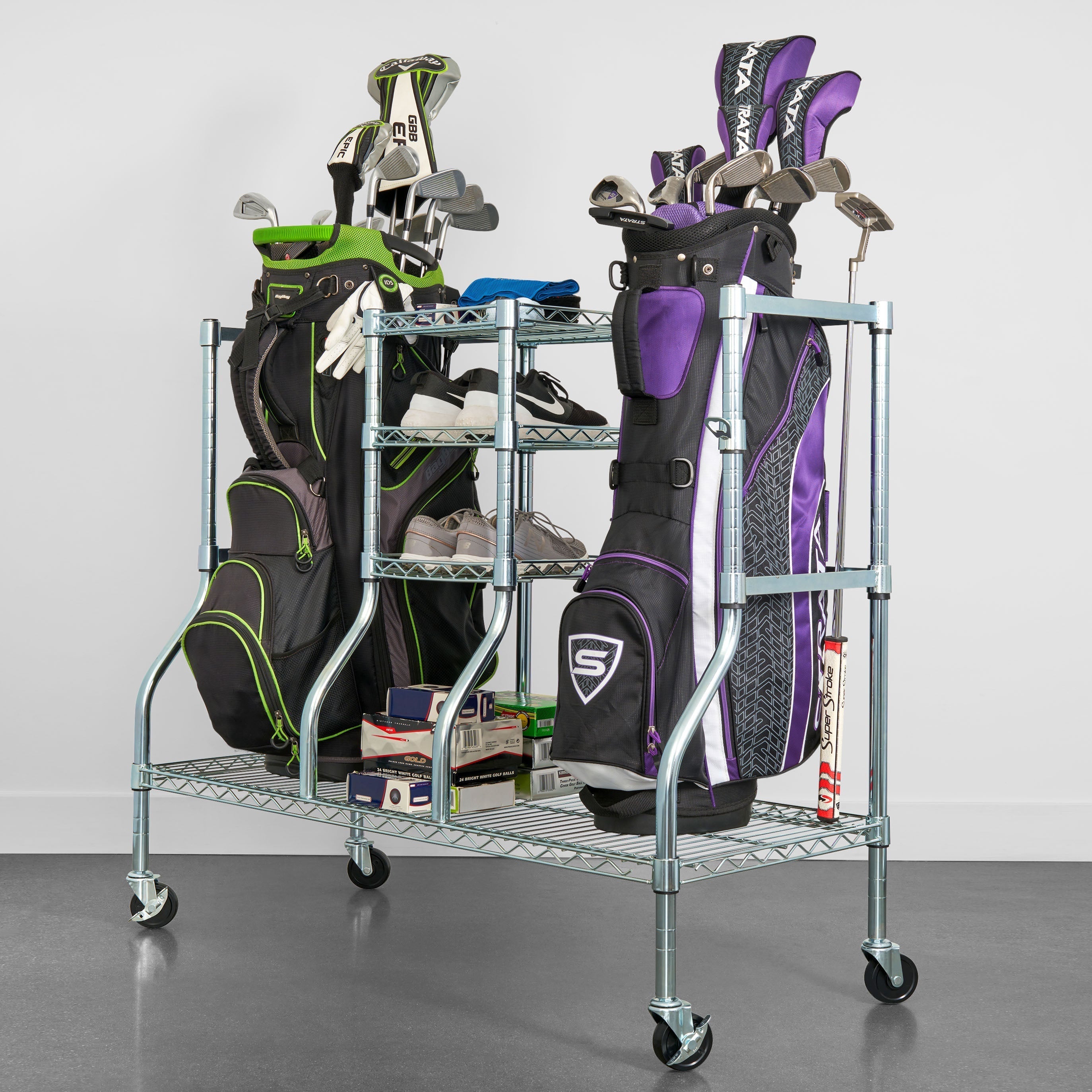 Golf Bag Organizer - Golf Rack