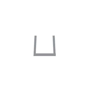HandiSolutions Indented Edge Cap - 96’’ (cut into half (2 x