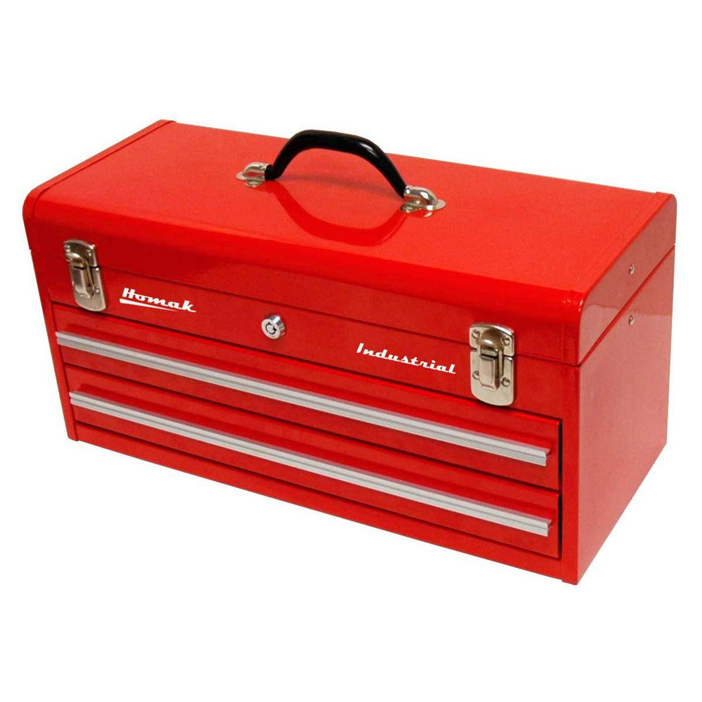 Homak 20’’ Industrial 2-Drawer Friction Toolbox - Red