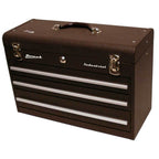 Homak 20’’ Industrial 3-Drawer Friction Toolbox - Brown