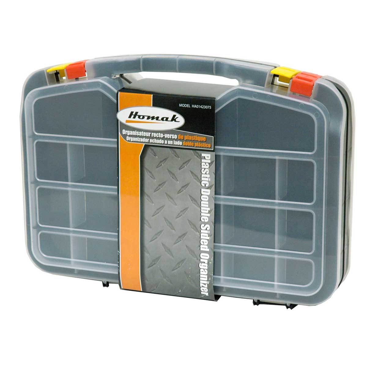 Homak Plastic Double Sided Organizer
