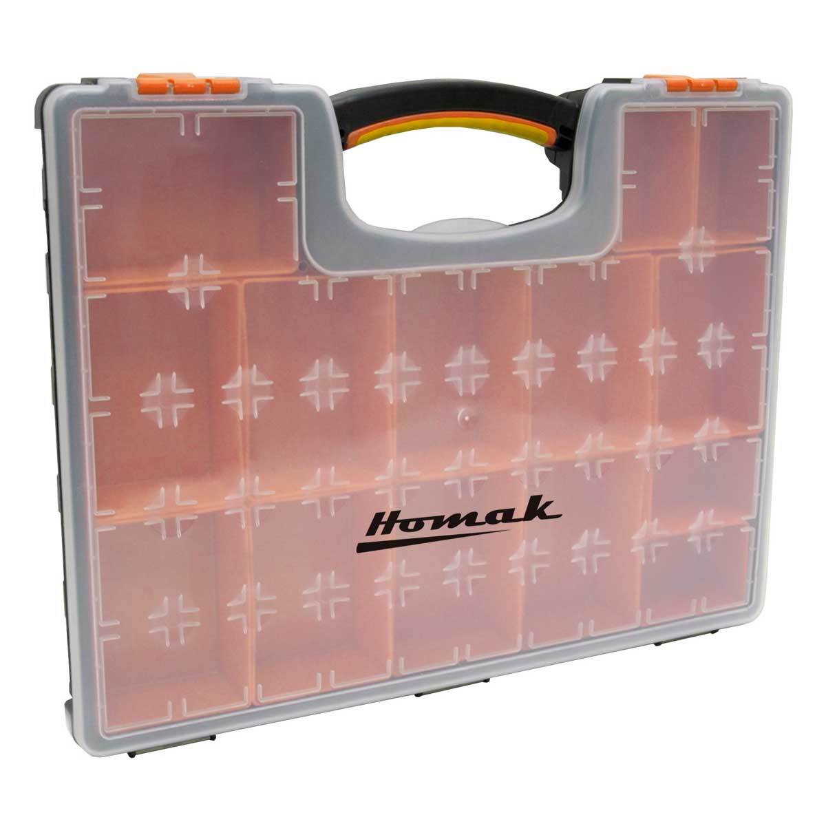 Homak Plastic Organizer w/ 22 Removable Bins