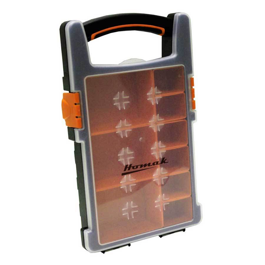 Homak Plastic Organizer w/ 9 Removable Bins