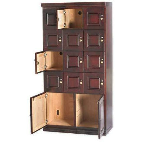 Humidor Supreme Cigar Locker Cabinet 5000-Cigar Capacity 12 Sections