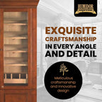 Humidor Supreme Commercial Humidor Cabinet Walnut Finish 5000 Cigar Capacity