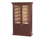 Humidor Supreme Commercial Humidor Cabinet Walnut Finish 5000 Cigar Capacity