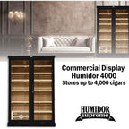 Humidor Supreme Commercial Display Cigar Humidor Cabinet - 4000 Capacity