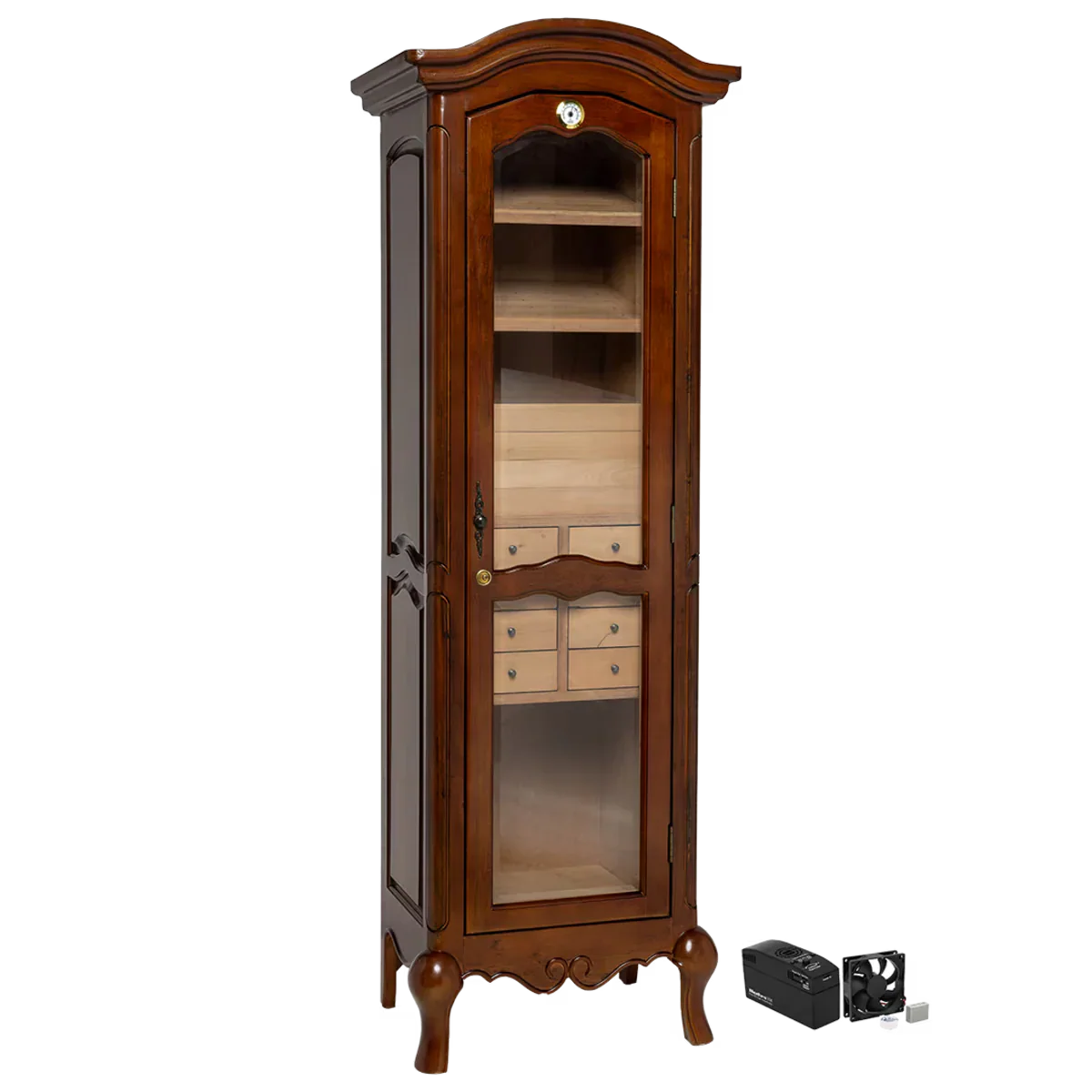 Humidor Supreme Display Antique Tower – 3000 Cigar Capacity