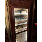 Humidor Supreme Olde English Dark Walnut Humidor Cabinet 3,500 Capacity