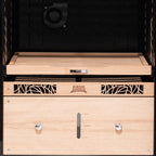 Humidor Supreme 9000 Series Electronic Humidor Black Cabinet for Cigars