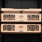 Humidor Supreme 9000 Series Electronic Humidor Black Cabinet for Cigars