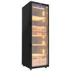 Humidor Supreme 9000 Series Electronic Humidor Black Cabinet for Cigars