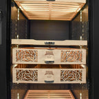 Humidor Supreme 9000 Series Electronic Humidor Black Cabinet for Cigars