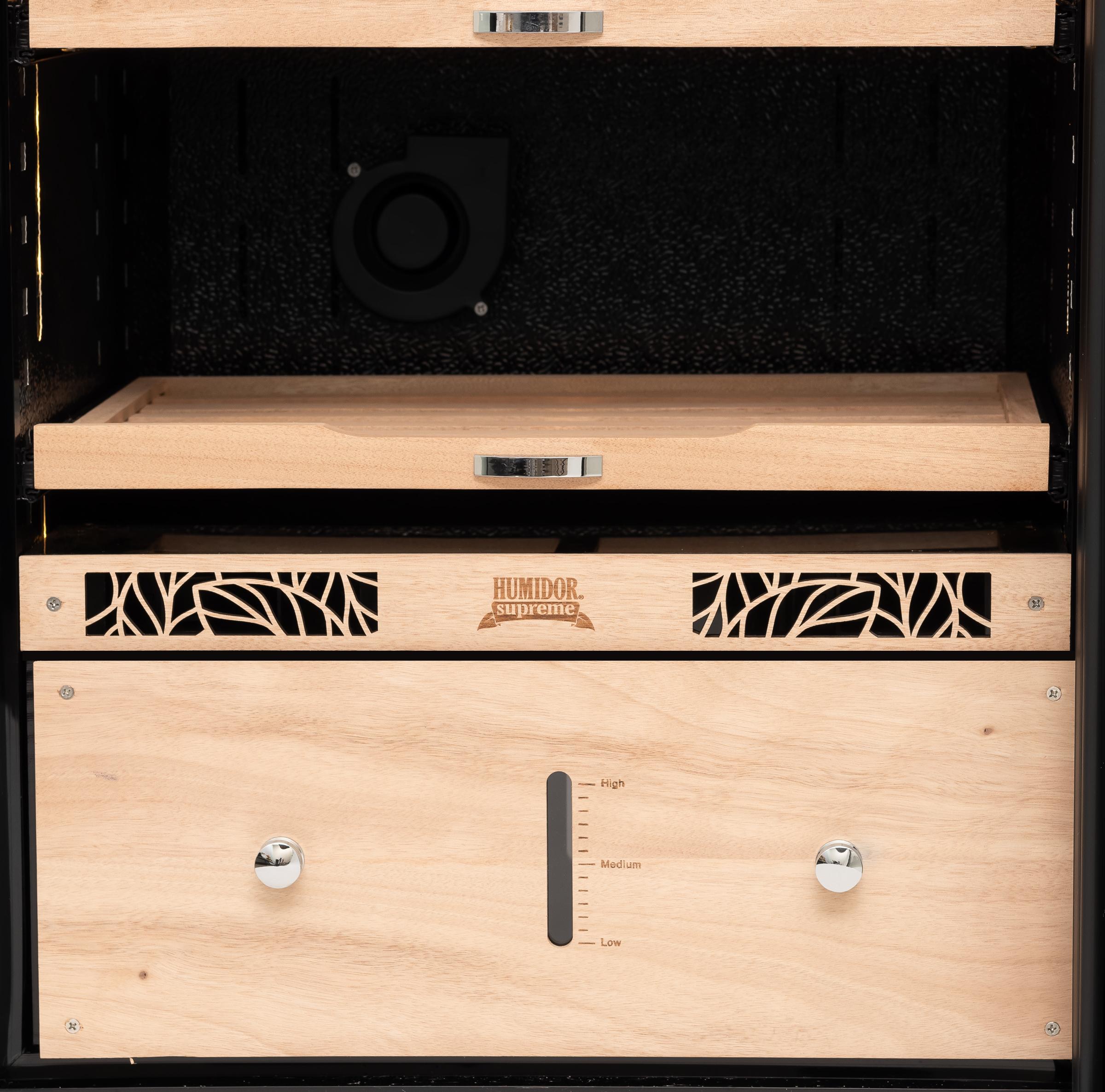 Humidor Supreme Electronic Humidor HS-9100 Black 1,000–1,500 Cigars