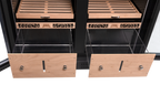 9200 Series Double-Door Electronic Humidor Cabinet Black Finish