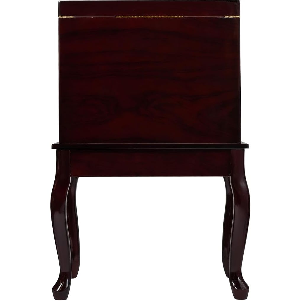 Humidor Supreme Geneve Rosewood Burl End Table Humidor 500 Cigars