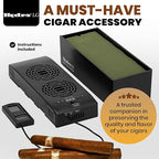 Humidor Supreme Hydra Large Black Electronic Cigar Humidifier Unit