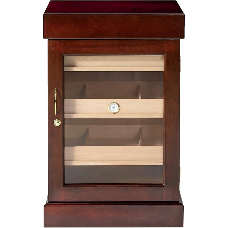 Humidor Supreme Mahogany 1000-Cigar Cabinet with Spanish Cedar Lining