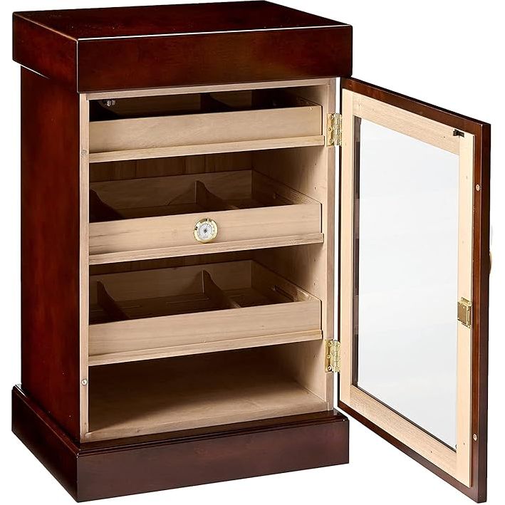 Humidor Supreme Mahogany 1000-Cigar Cabinet with Spanish Cedar Lining
