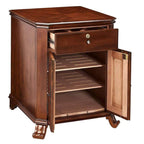 Humidor Supreme Montegue Cabinet Humidor Walnut 1,500-Cigar Capacity Cedar-Lined