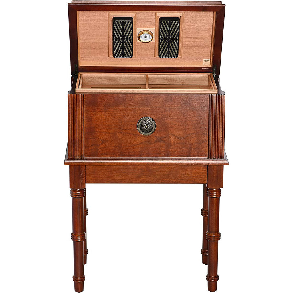 Humidor Supreme San Marco Antique Humidor Table Walnut 300 Capacity
