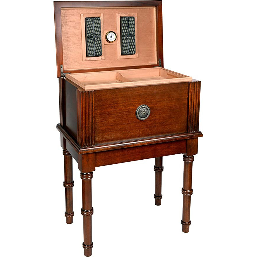Humidor Supreme San Marco Antique Humidor Table Walnut 300 Capacity