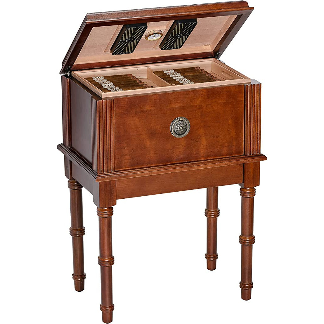 Humidor Supreme San Marco Antique Humidor Table Walnut 300 Capacity