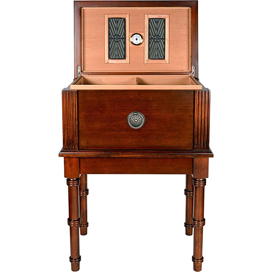 Humidor Supreme San Marco Antique Humidor Table Walnut 300 Capacity
