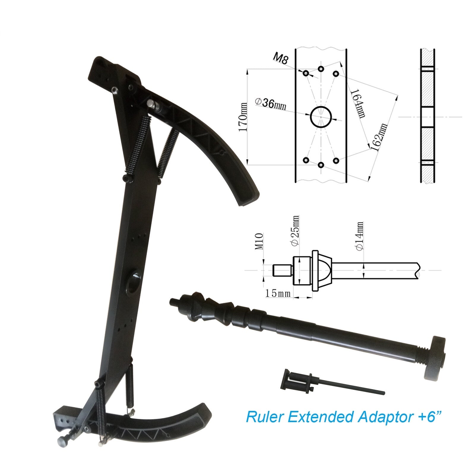 KT-MC2 Motorcycle Wheel Adaptor Compatible with Vehicle Wheel Balancer