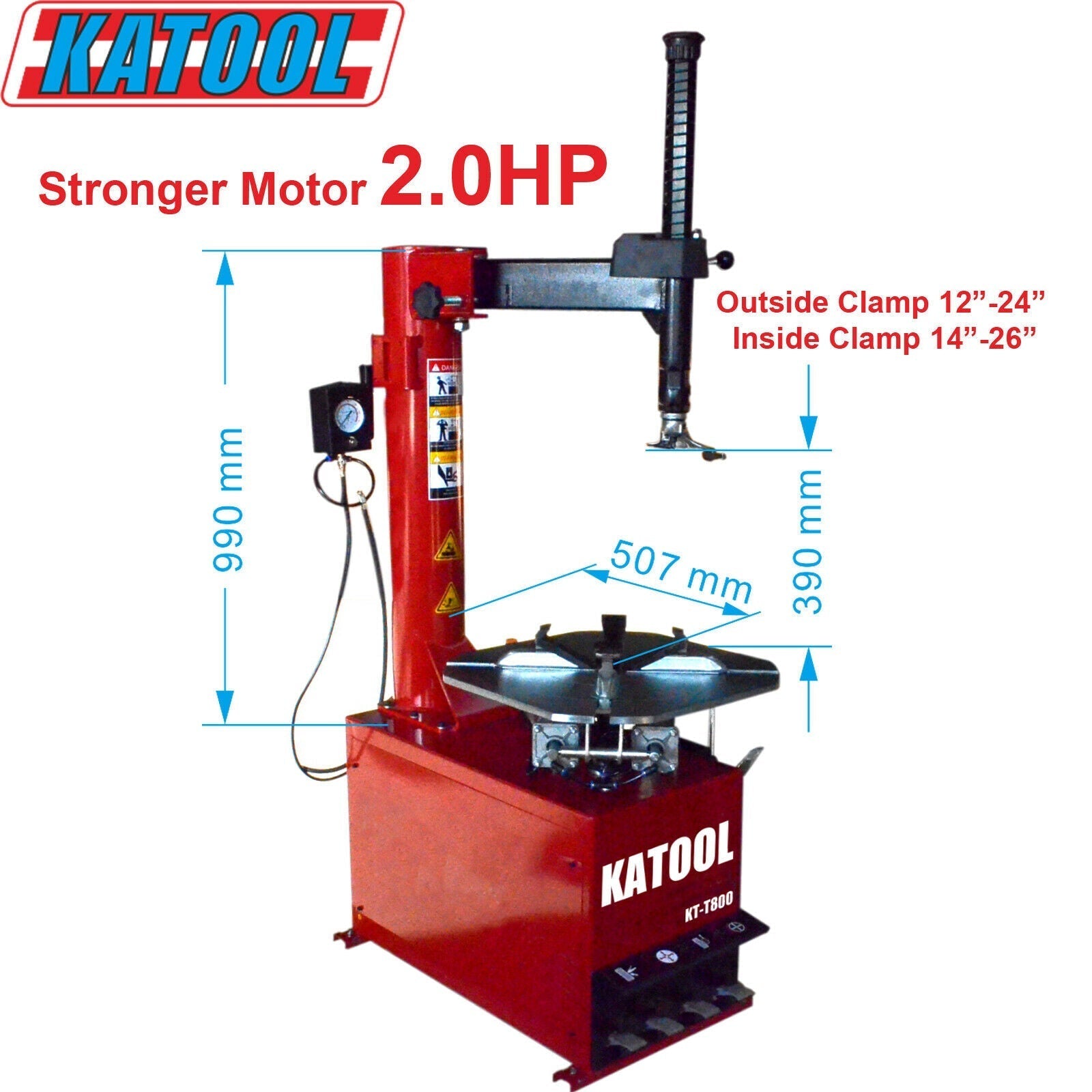 KATOOL KT-T800 Tire Changer & KT-B700 Wheel Balancer Combo