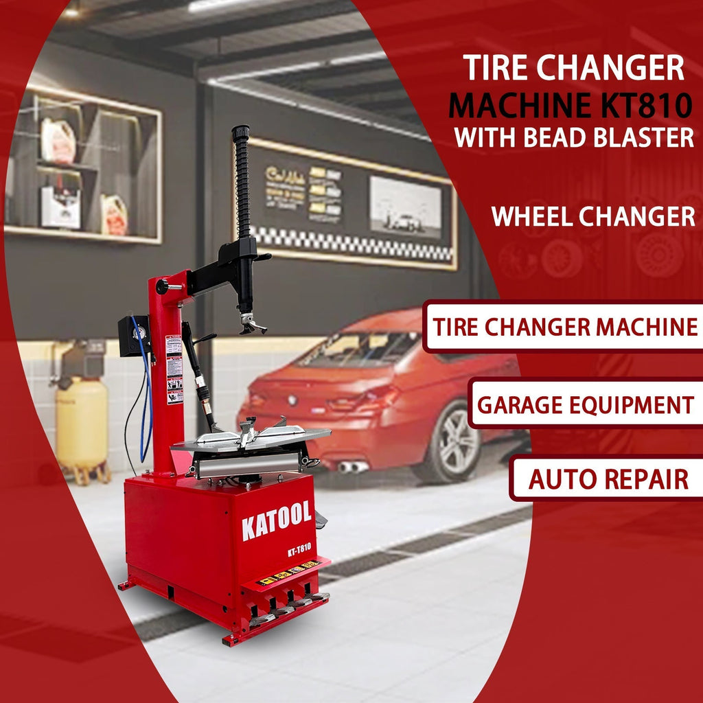 Katool KT-T810 Heavy-Duty Wheel Clamp Tire Changer Machine 2.0HP