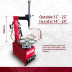 Katool KT-T810 Heavy-Duty Wheel Clamp Tire Changer Machine 2.0HP