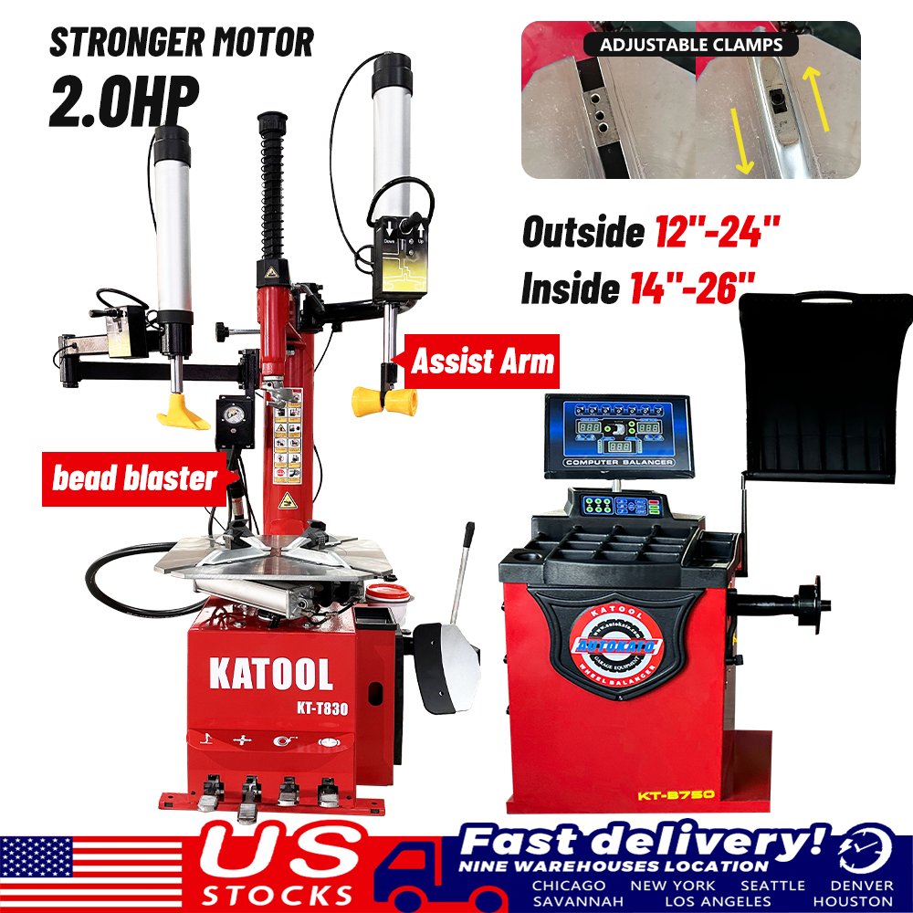 KT-T830 Tire Changer and KT-B750 Wheel Balancer Combo Kit