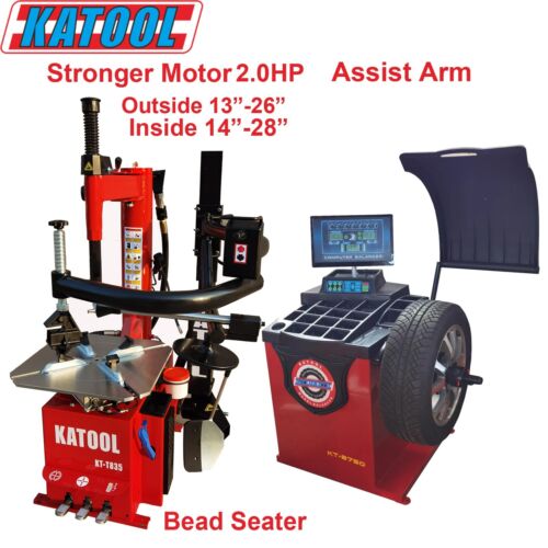 Katool KT-T835 Tire Changer and KT-B750 Wheel Balancer Combo