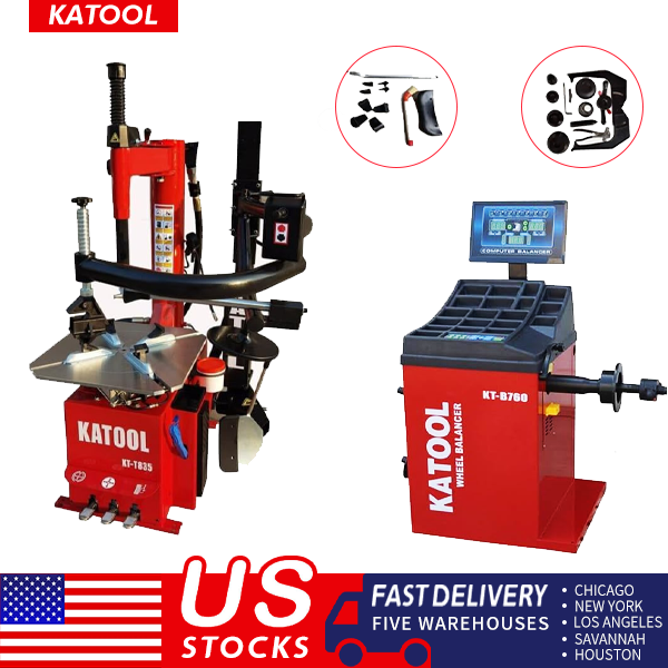 KATOOL Tire Changer and Wheel Balancer Combo KT-T835 KT-B760