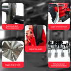 KATOOL KT-T850 Tilt-Arm Wheel Clamp Tire Changer Machine 47-inch Capacity