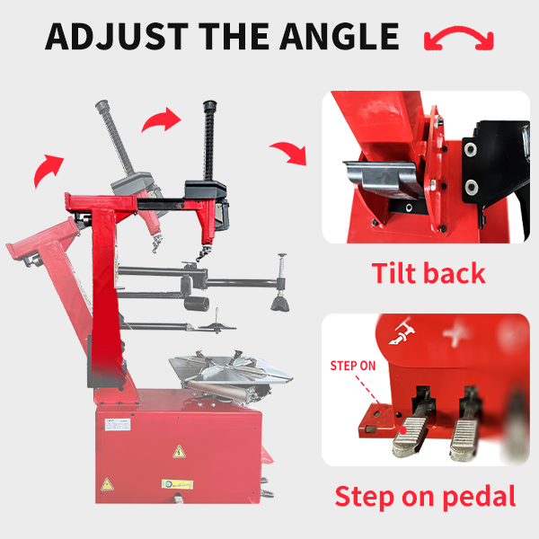 KATOOL KT-T850 Tilt-Arm Wheel Clamp Tire Changer Machine 47-inch Capacity