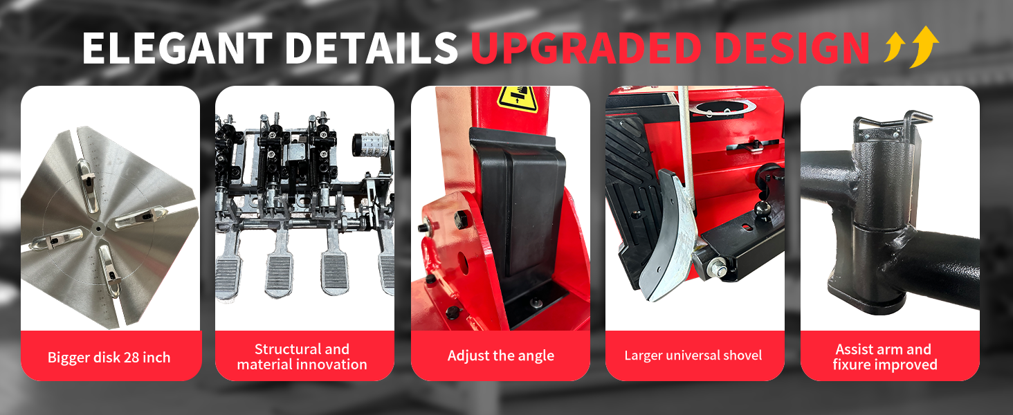 KATOOL KT-T850 Tilt-Arm Wheel Clamp Tire Changer Machine 47-inch Capacity