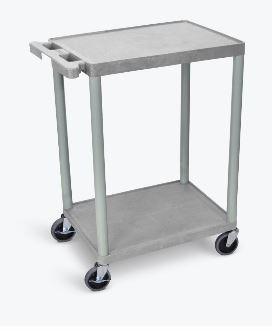 Luxor 2 Shelf Gray Cart